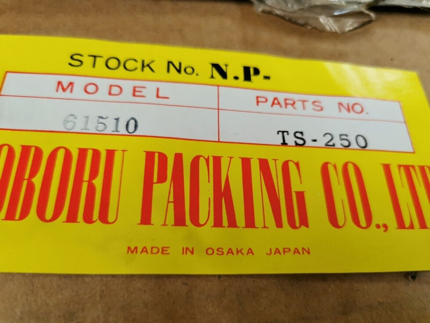 NOS NOBORU SUZUKI TS250 GASKET KIT INCOMPLETE SET 61510 J49