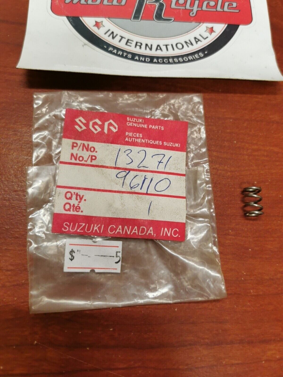 NOS Suzuki TS100C TS125C RM-Z250 RM-Z450 AIR SCREW SPRING 13271-96110 S18