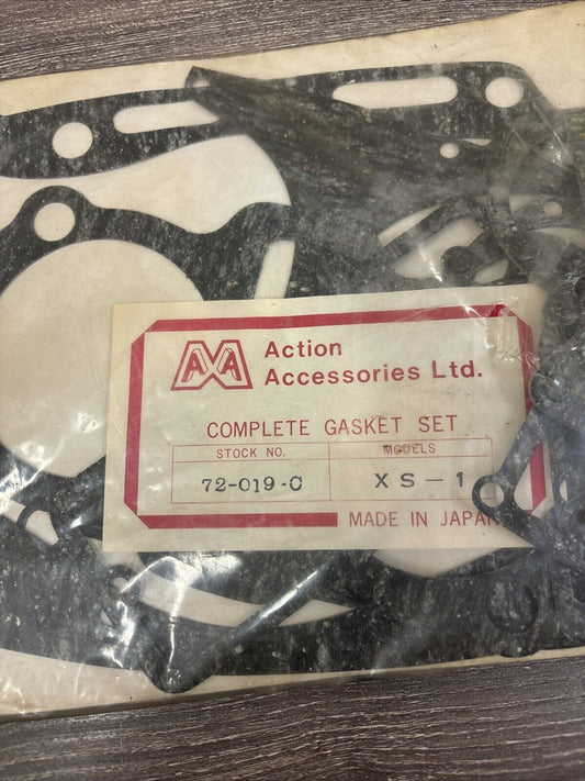 NOS ACTION ACCESSORIES XS1 GASKET KIT COMPLETE 72-019-C J63