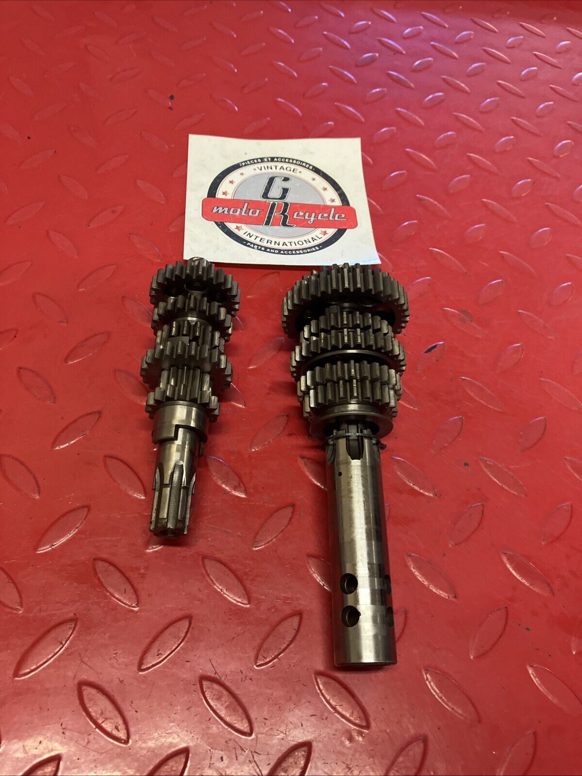 Kawasaki G4TR 1973 transmission mainshaft countershaft main counter shaft gear