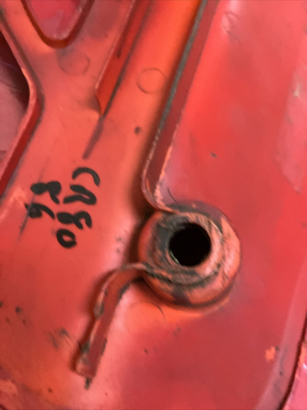 Honda CR80R 1986 fuel tank radiator cover shroud