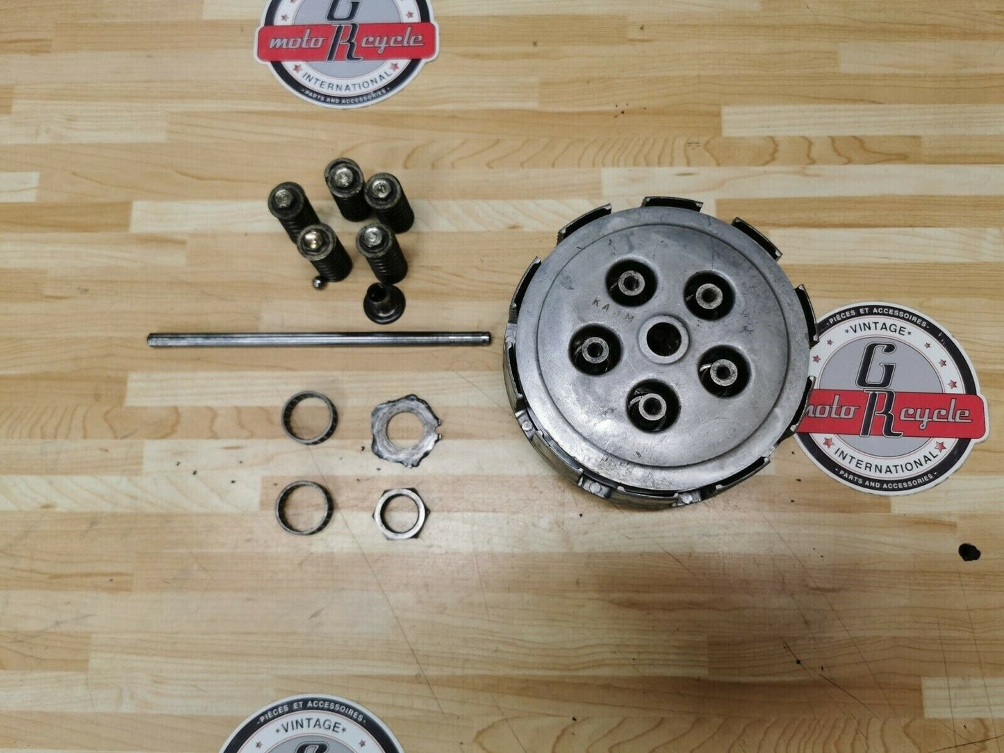 Honda CR125R 1984 complete clutch basket hub center pressure plate 22100-KA3-740