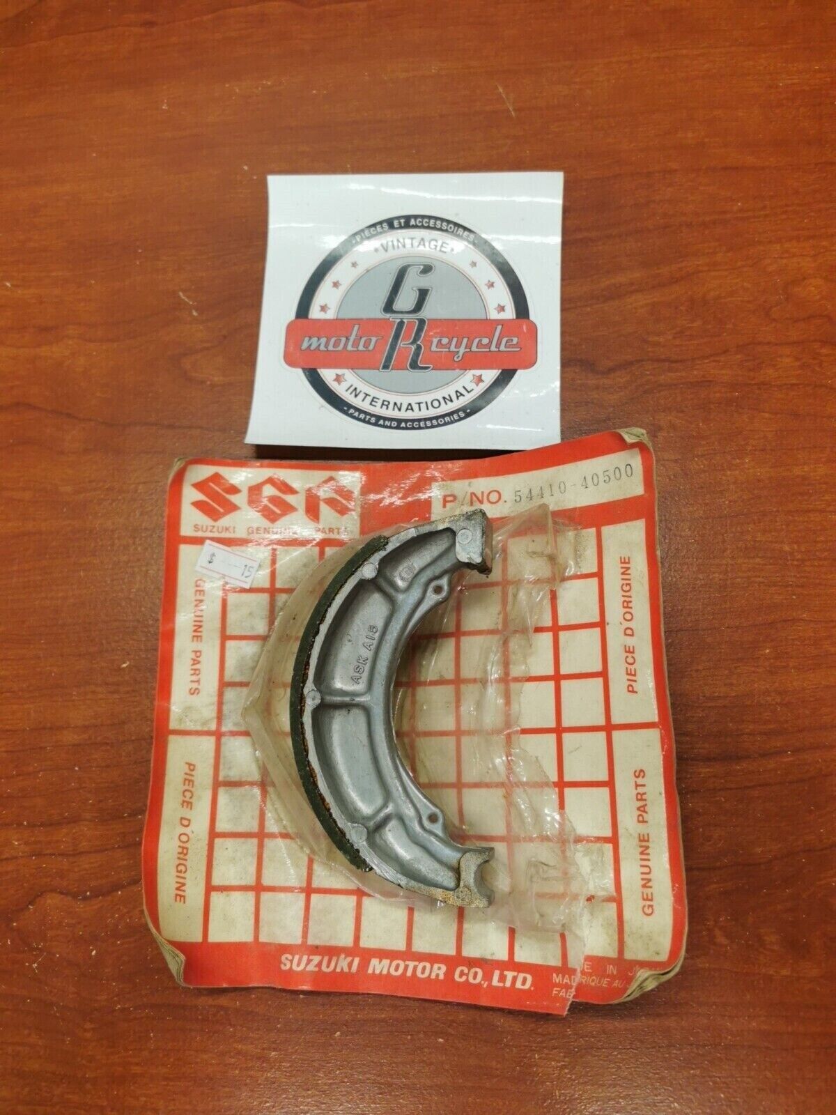 NOS Suzuki PE175 BRAKE SHOE 54410-40500 SUB. 54400-40840 S21