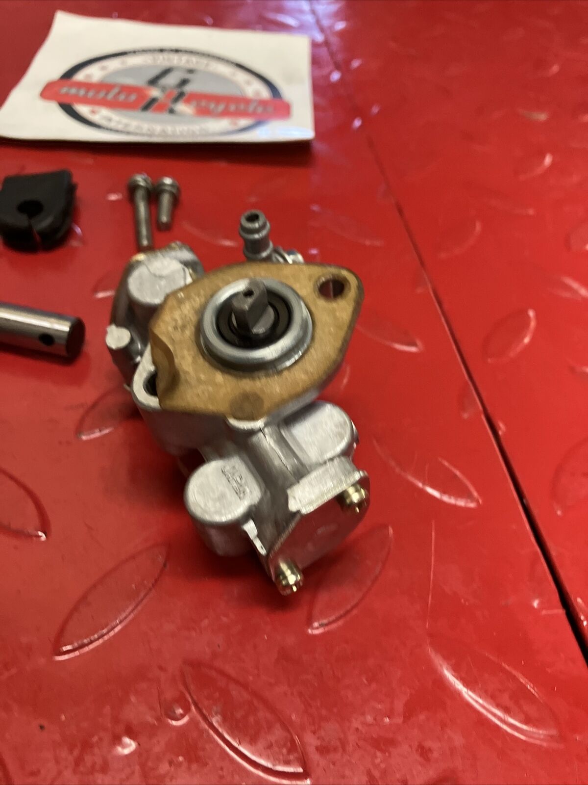 Suzuki DS100 1978 oil pump assembly gear cover shaft