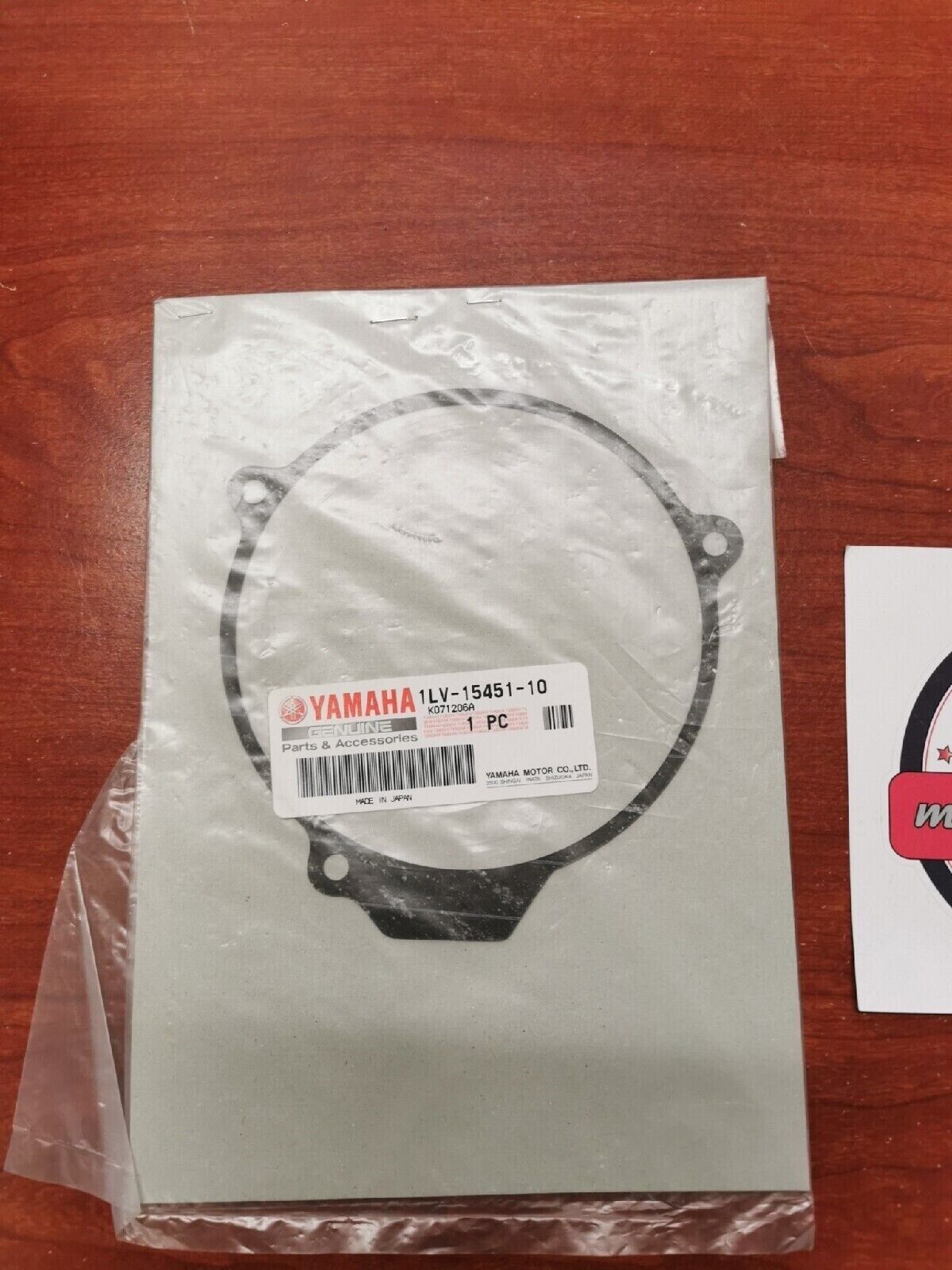 NOS Yamaha 1986- 90 YZ490 92 93 WR500 CRANKCASE COVER GASKET 1LV-15451-00-00 Y73