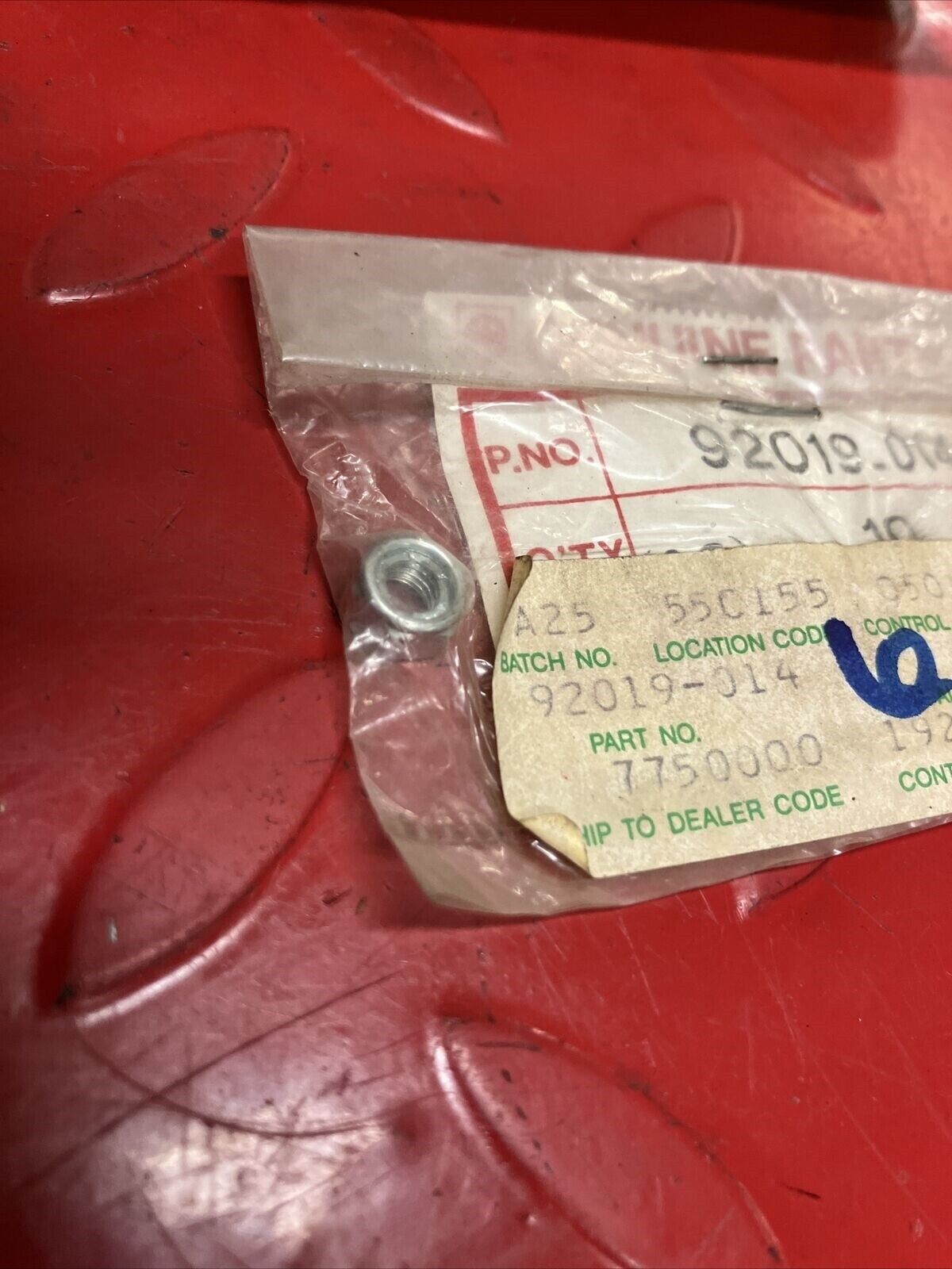NOS KAWASAKI LOCK NUT 5MM 92019-014 K13