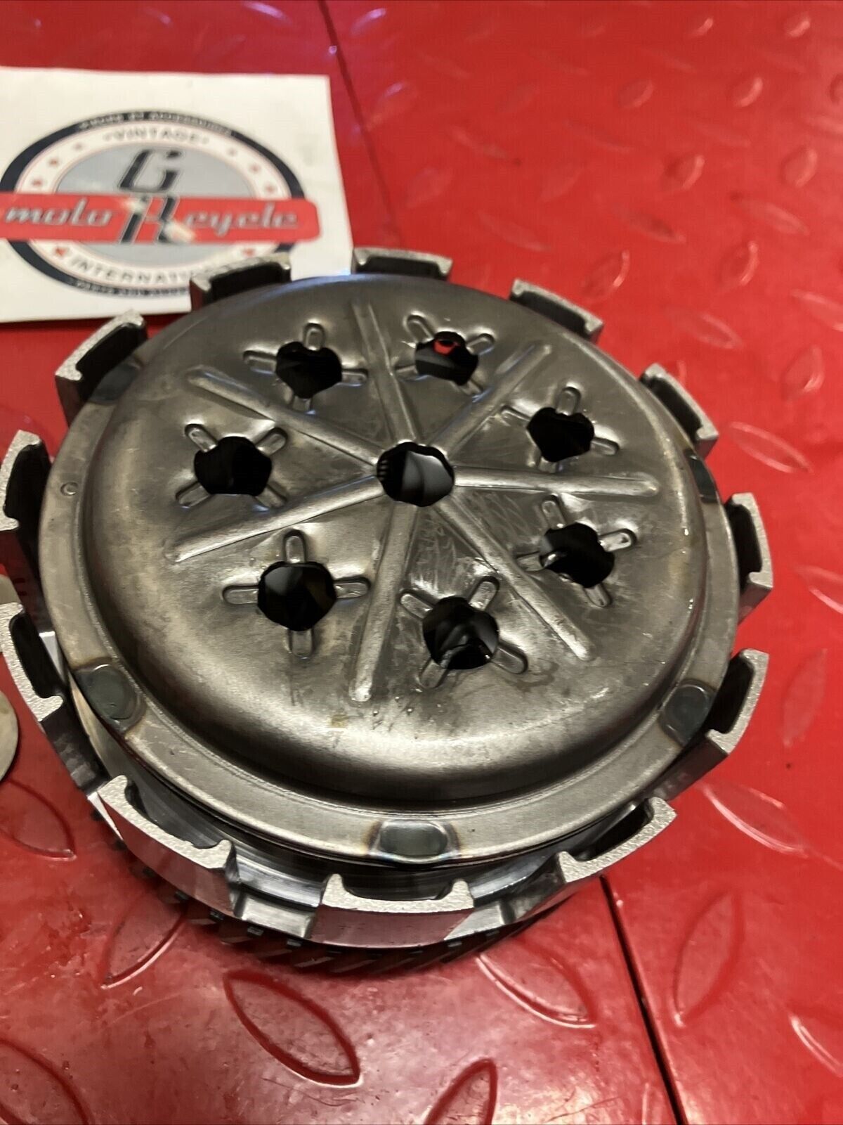 Suzuki DS100 1978 complete clutch assy basket hub pressure plate