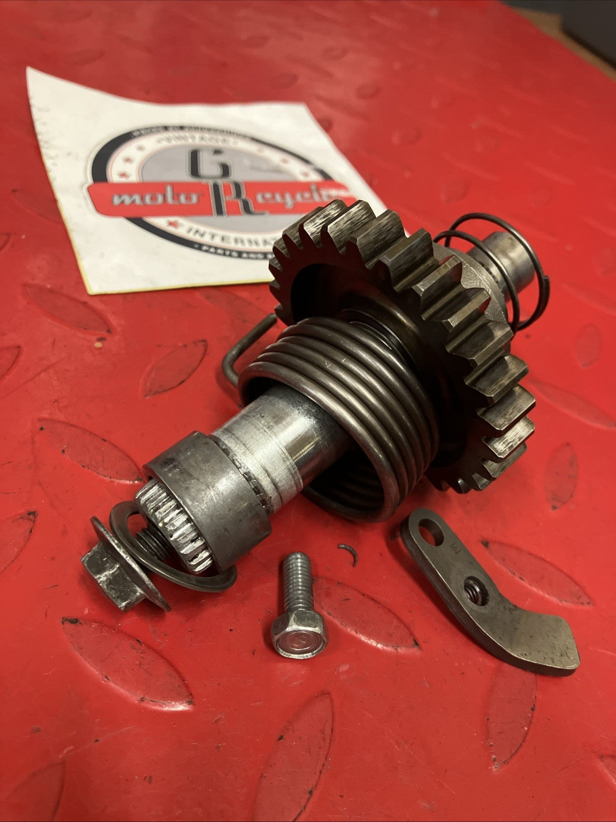 Honda CR250R 1991 Kickstarter kick starter spindle shaft gear 1988 1989 1990