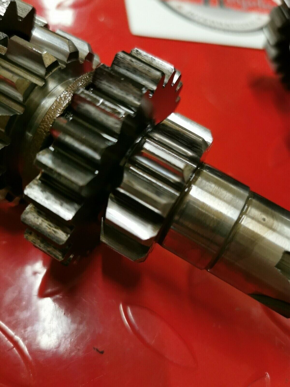 Suzuki RM250 1990 transmission mainshaft countershaft main counter shaft gear