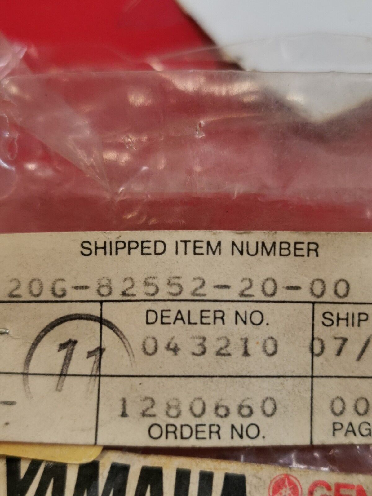 NEW NOS YAMAHA CA50 RIVA 50 1983 - 1986 CAP SWITCH 20G-82552-20-00 Y31