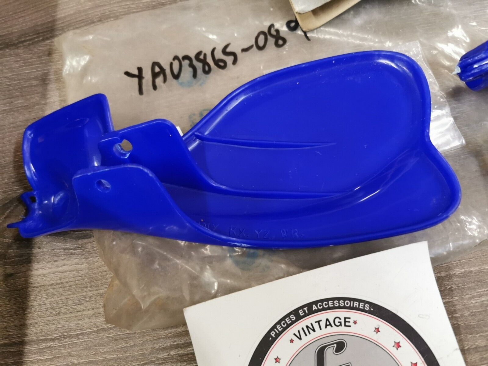 NOS UFO YKF250 2003 2004 BLUE HAND GUARDS YA03865-089 J43
