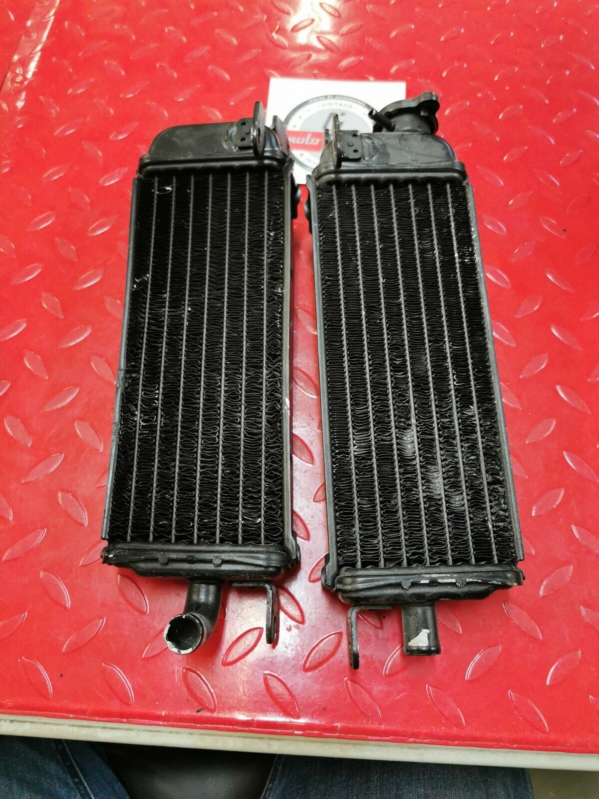Suzuki RM125 1984 left right radiator set 1985 17710-14502 1985 3