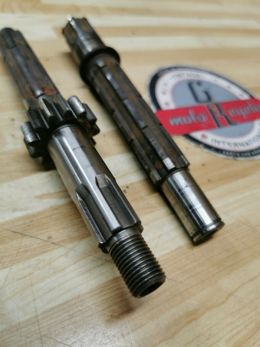 Kawasaki KX80 1990 transmission main counter shaft input output 1989 13127-1154