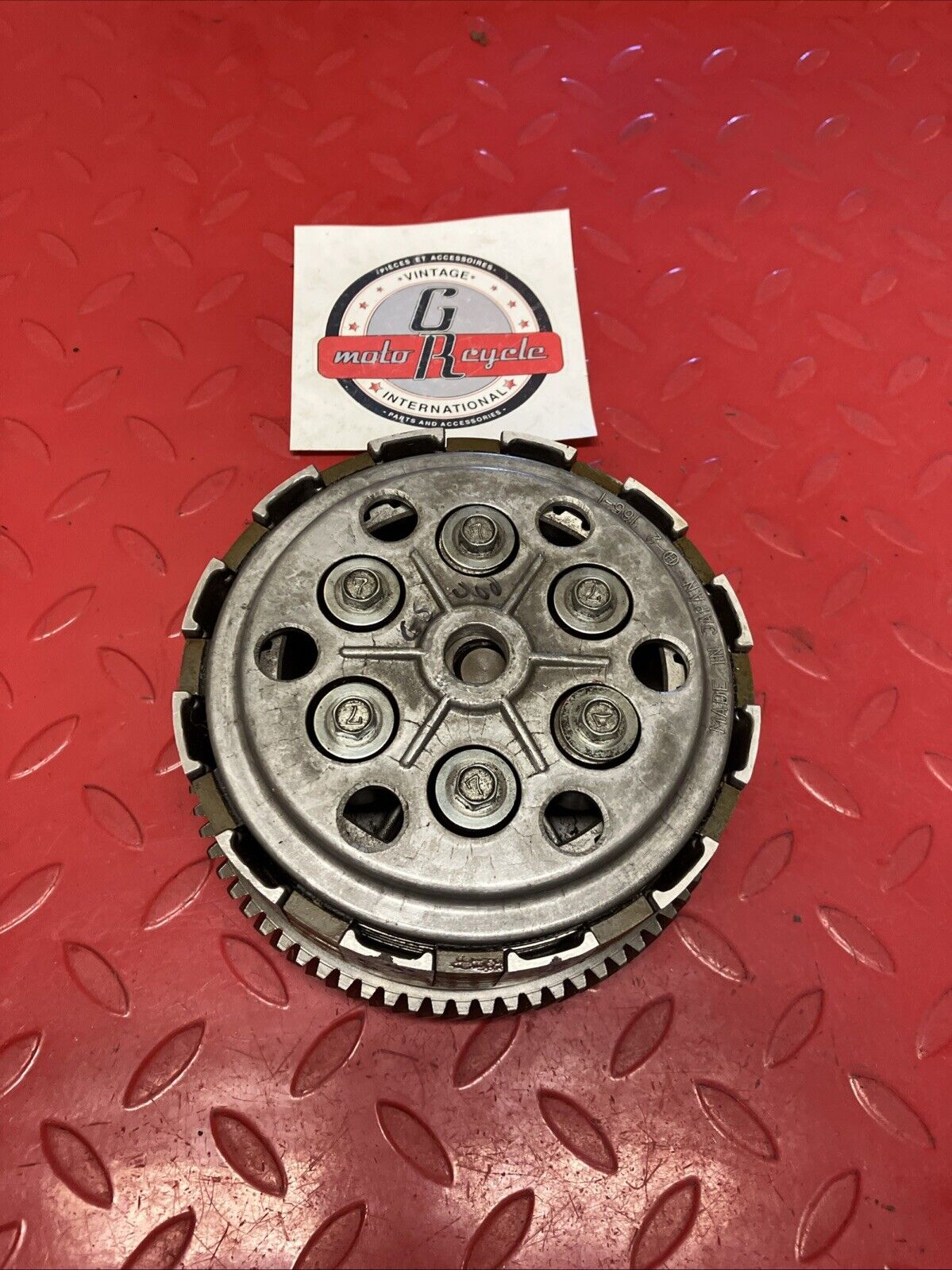 Suzuki GS400E 1980 1981 clutch assembly basket hub pressure plate U6