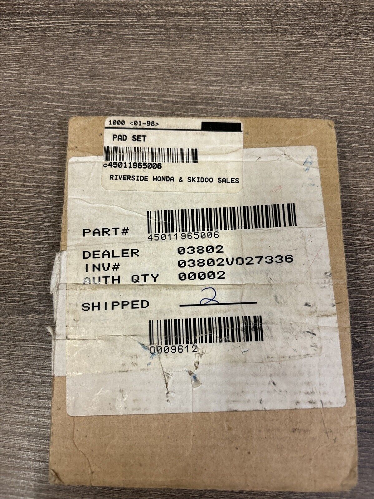 NOS Honda 1983 - 1985 ATC200X 1983 1984 ATC250R PAD SET 45011-965-006 H122