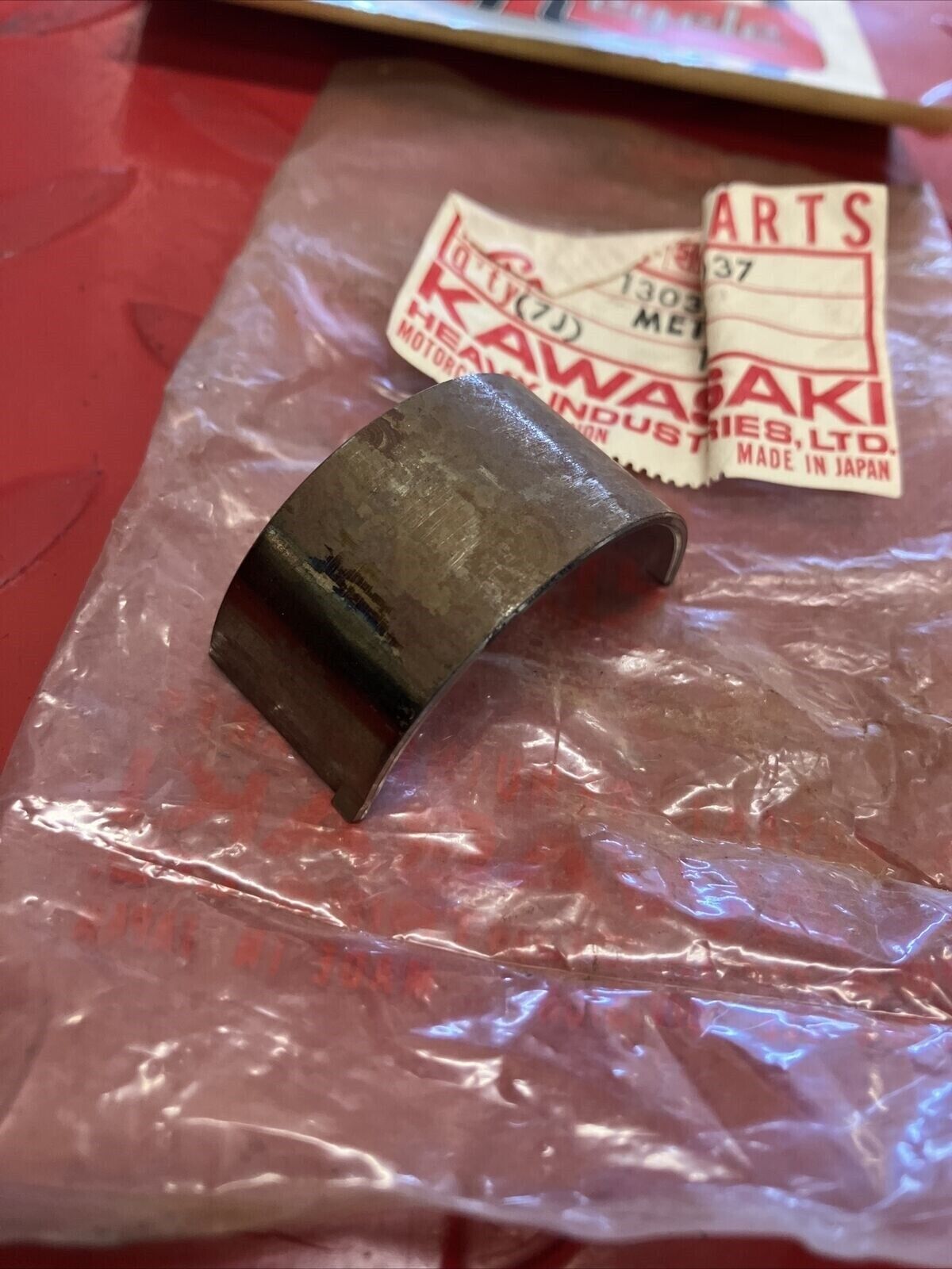 NOS KAWASAKI METAL CONROD BEARING 13034-037 K12