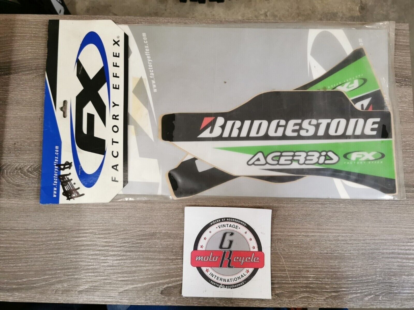 NOS FACTORY EFFEX KX250F KX450F 2006 - 2009 L FORK SPONSOR GRAPHIC  10-40166 J45
