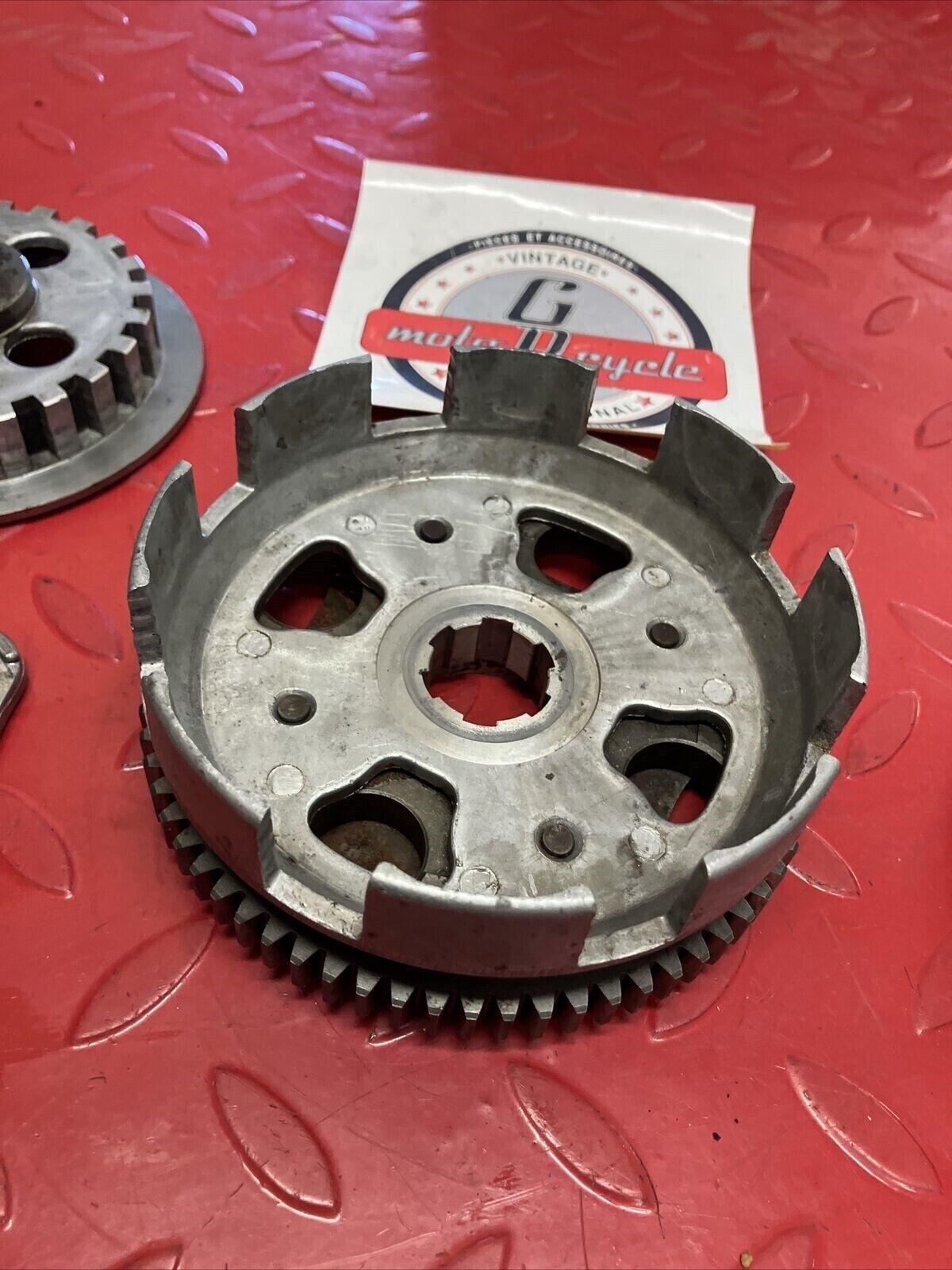Honda XR75 1973 clutch basket hub pressure plate 1974 1975 1976