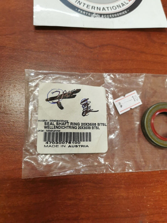 NOS KTM 105SX 250SX XC 65SX 85SX SEAL SHAFT RING 20X35X6 BTSL 47030076100 KT4