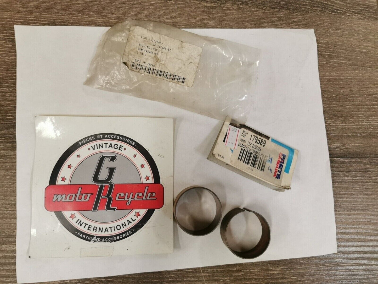 NOS DRAG SPECIALTIES HARLEY DAVIDSON LOWER BUSHING FORK 39MM QTY2 DS-222029 J45
