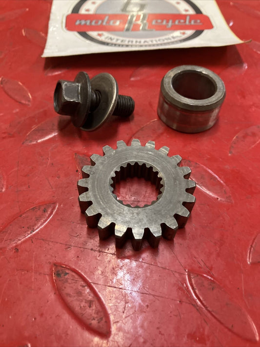 Honda CR125R 1984 primary drive gear bolt washer 1984 1985 1986 20T 2