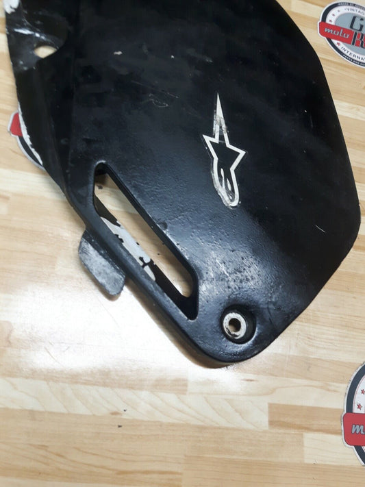 Honda CR250R 1991 Left side panel cover number plate plastic 83610-KZ3-700ZB