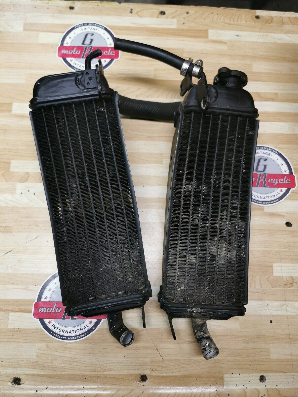 Suzuki RM125 1984 left right radiator set 1985 17710-14502