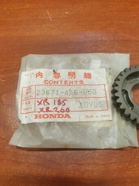 NOS Honda XR200R COUNTERSHAFT THIRD GEAR 29T 23471-446-650 H97