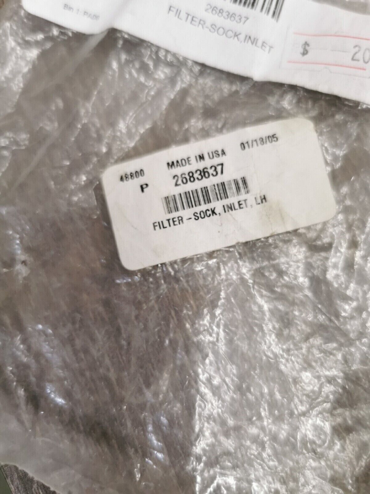 NOS POLARIS RMK 600 700 900 2005 - 2008   INLET SOCK FILTER 2683637  A2
