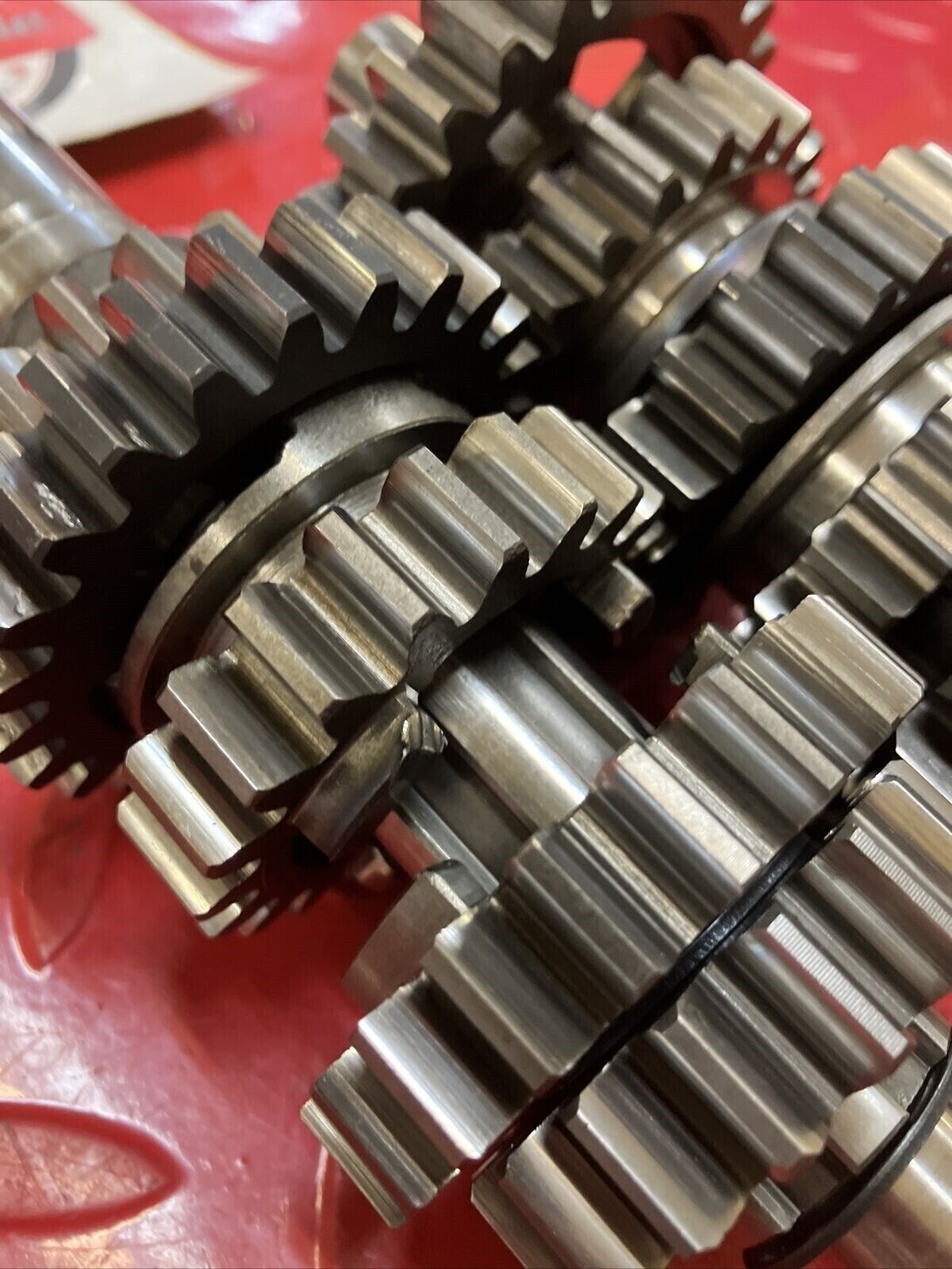 Honda CR250R 1984 transmission mainshaft countershaft main counter shaft gear