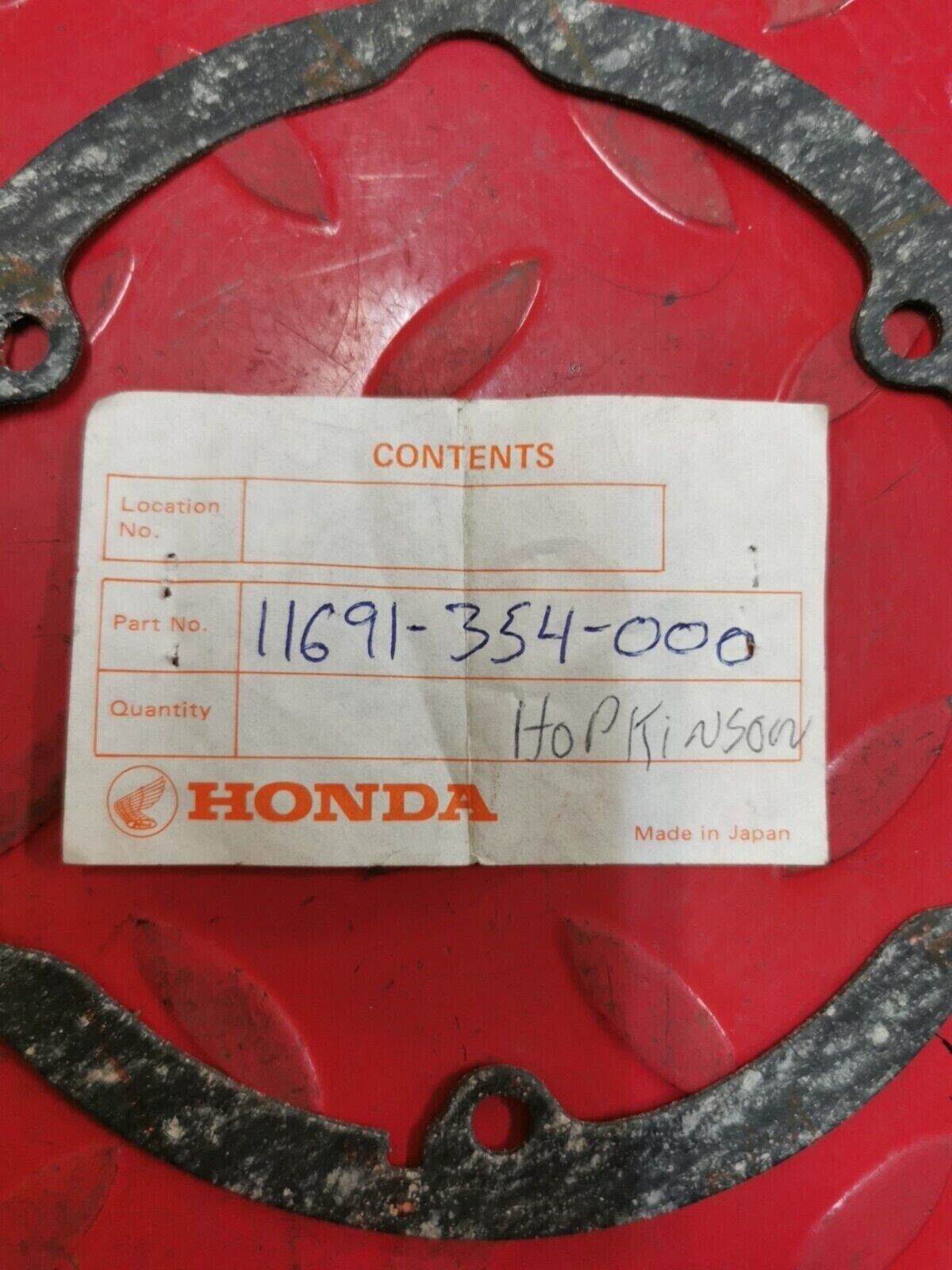 NOS Honda CL160 CL175 CA160 CA175 CB160 GASKET, DYNAMO COVER 11691-354-000 H28