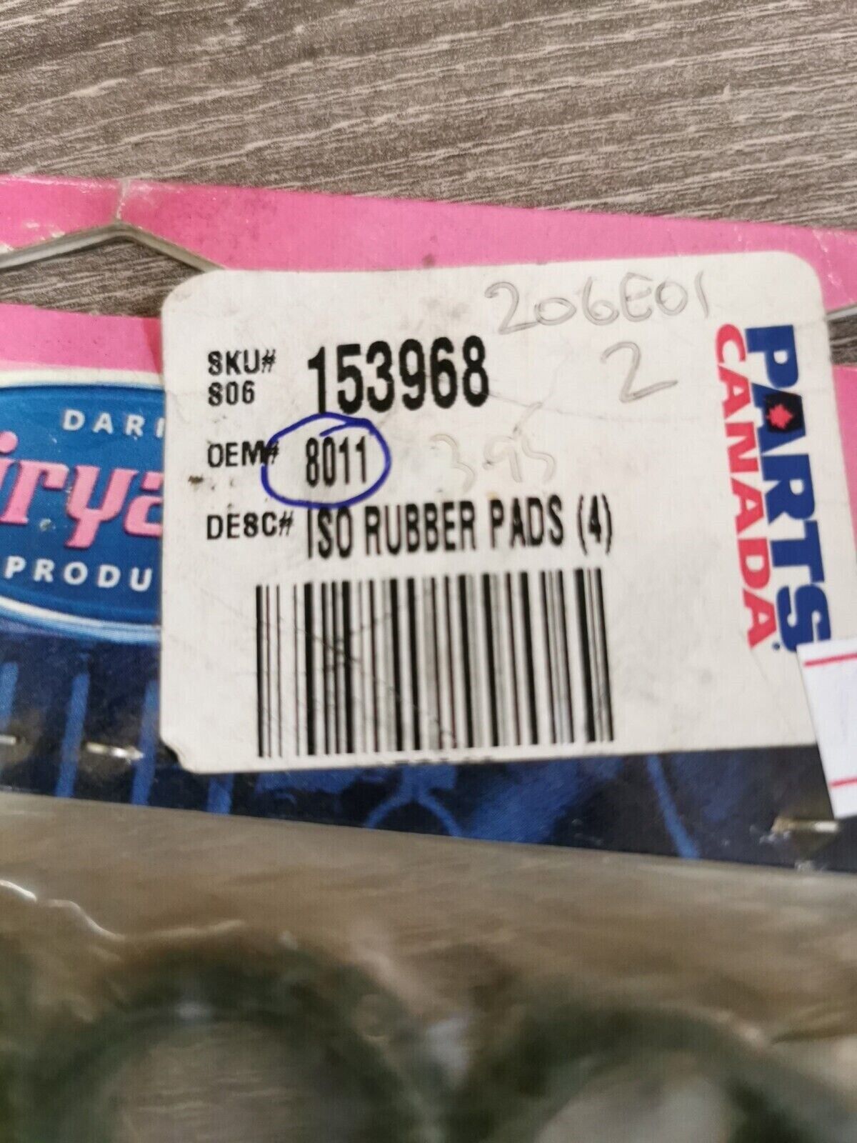 NOS Kuryakyn Shift Peg Replacement Rubber Pads QTY4 8011 J34
