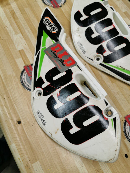 Kawasaki KX65 2008 side panel cover number plate right left 36001-1639-266 3 G