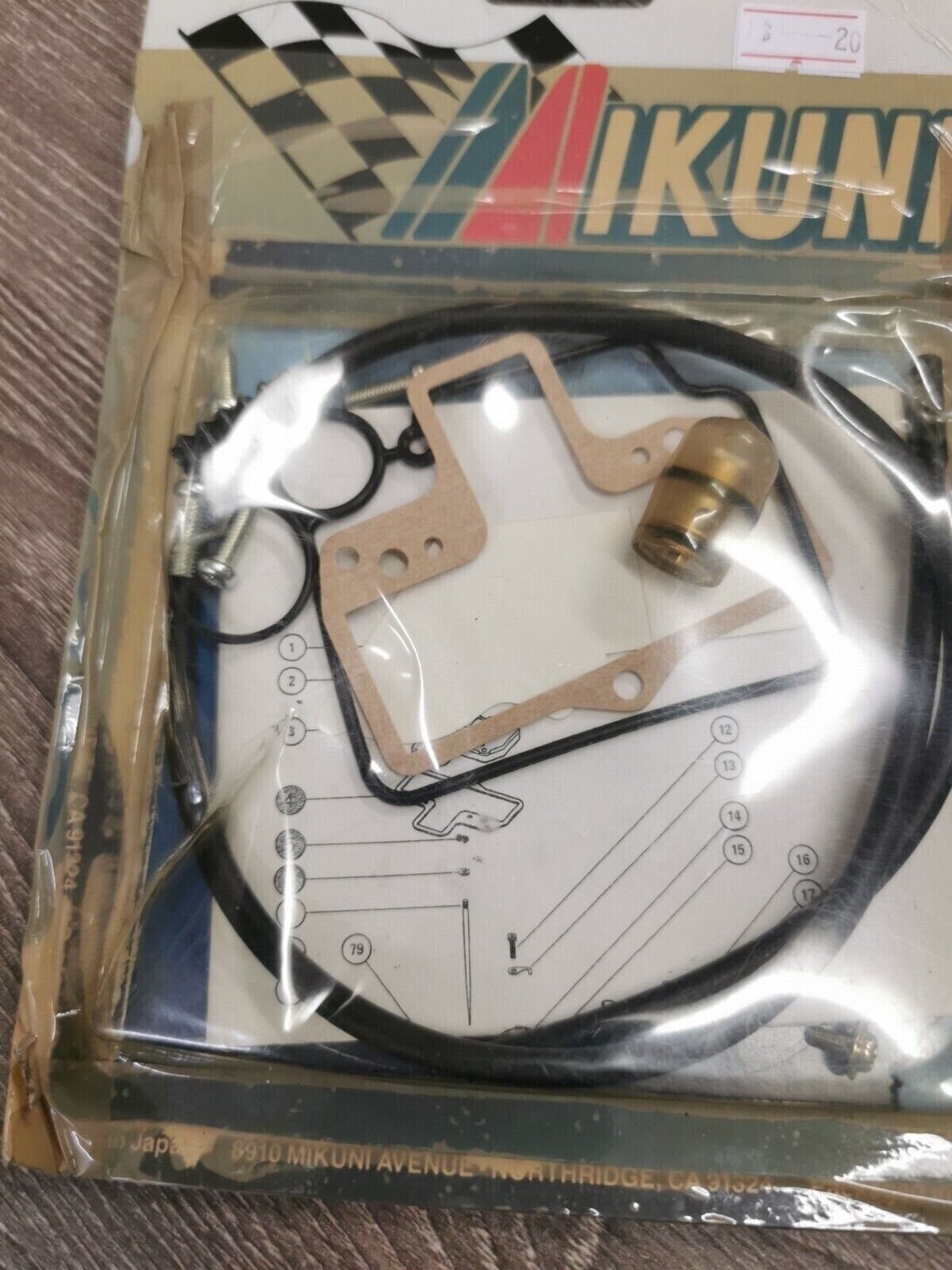 NOS MIKUNI Carburetor Carb Repair Rebuild Kit INCOMPLETE KHS-001 J20