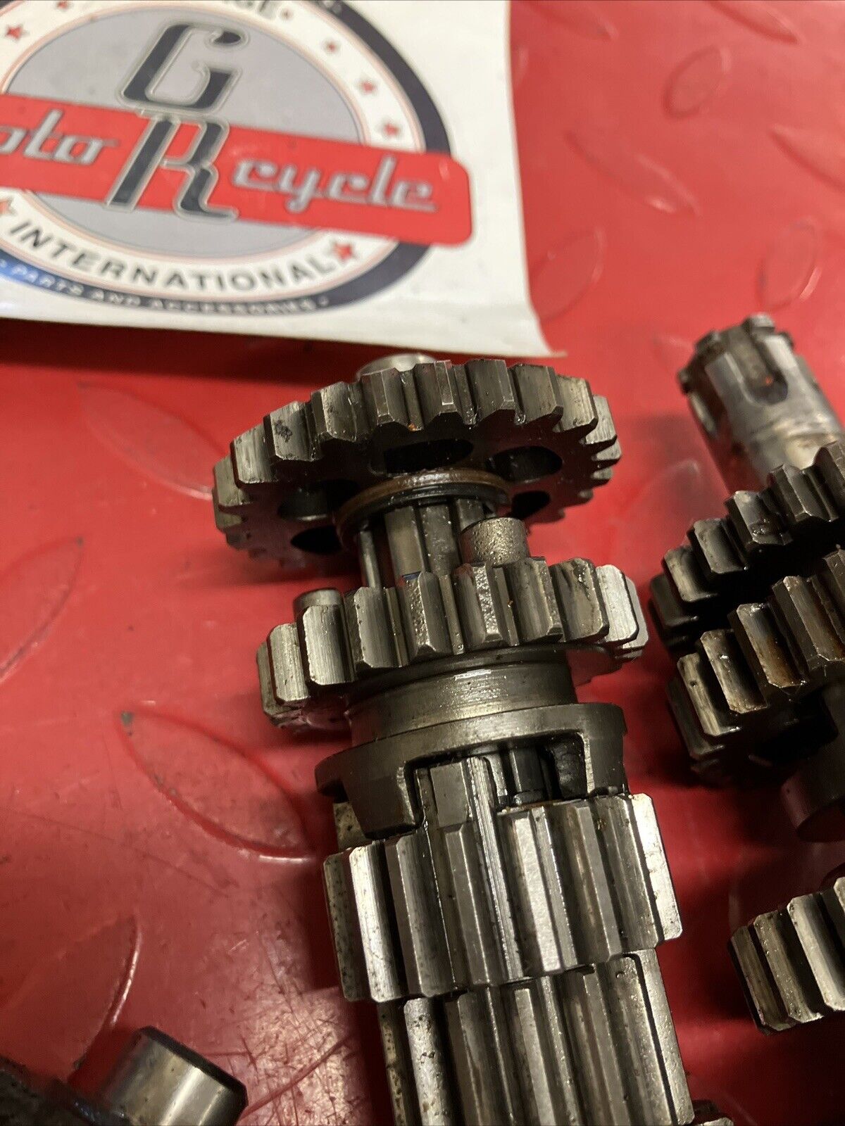 Honda XR75 1973 transmission fork drum shaft gear 1974 1975 1976