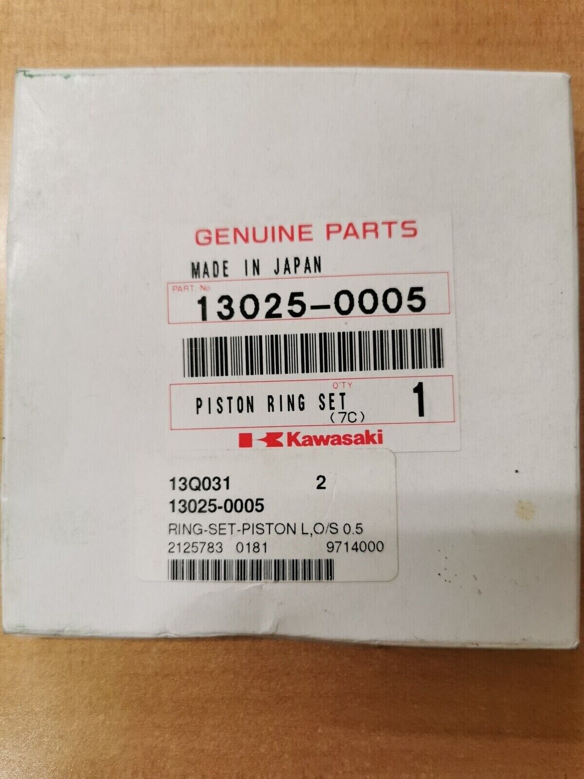 NOS KAWASAKI KFX700 - KSV700 OVERSIZED PISTON RING SET 13025-0005 K6