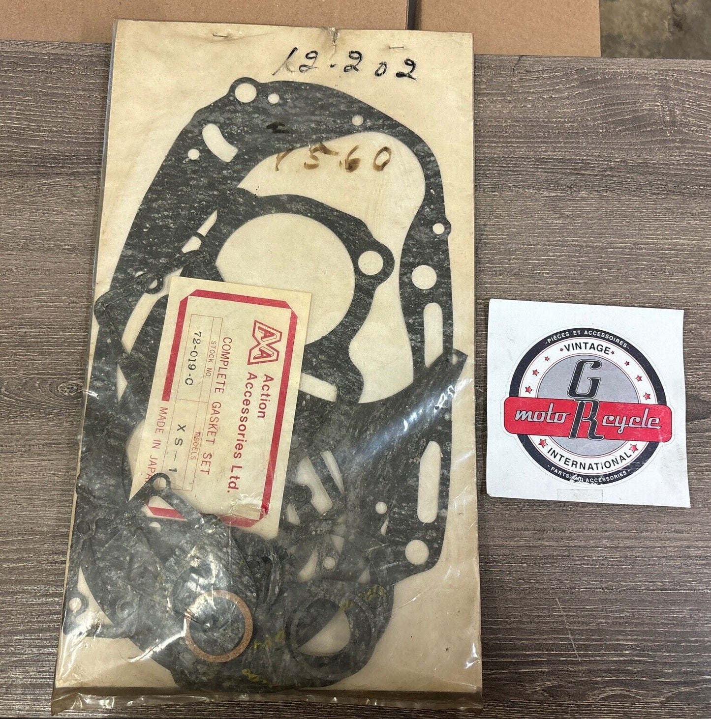 NOS ACTION ACCESSORIES XS1 GASKET KIT COMPLETE 72-019-C J63