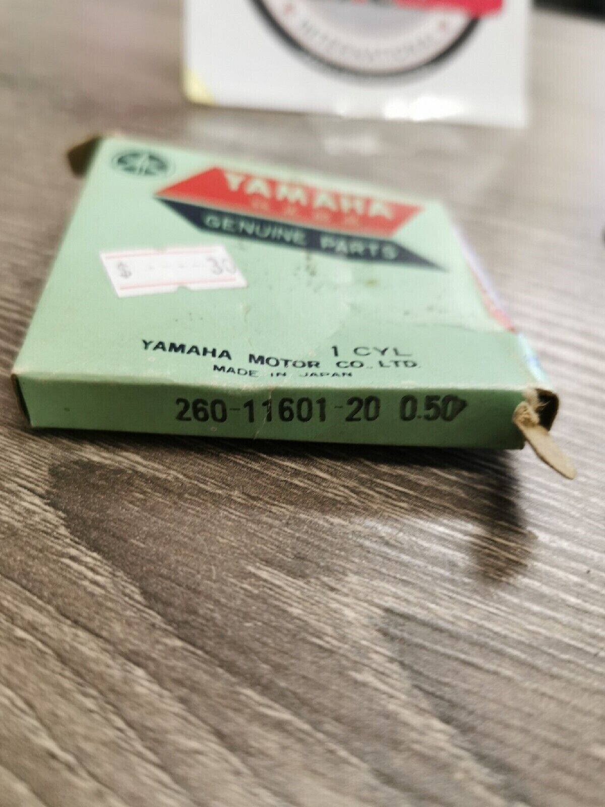 NOS YAMAHA SH50 CY50 1978 - 2001 PISTON RING SET 0.50 260-11601-20-00 Y53