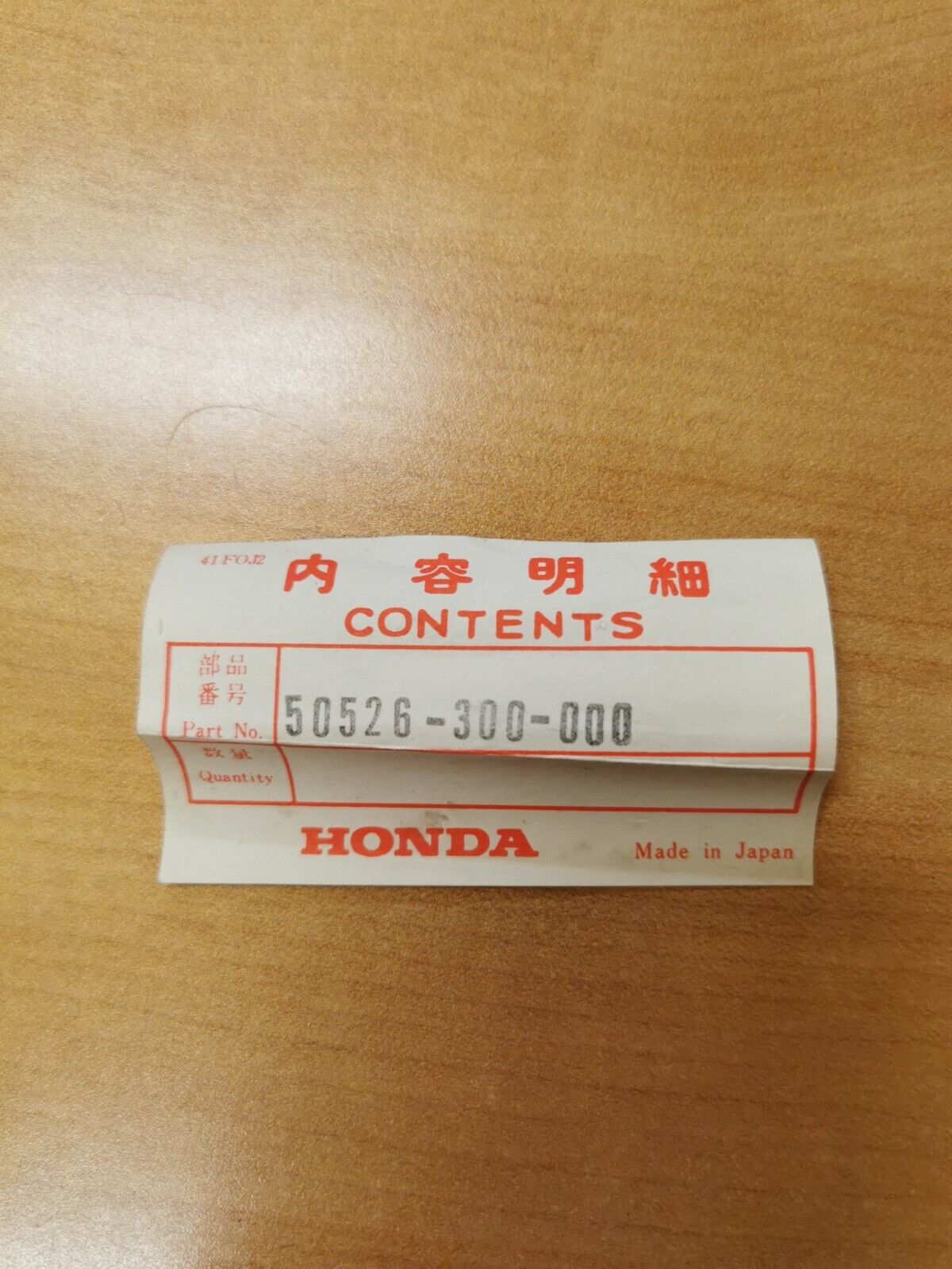 NEW NOS HONDA PIPE MAIN STAND PIVOT 50526-300-000 H20