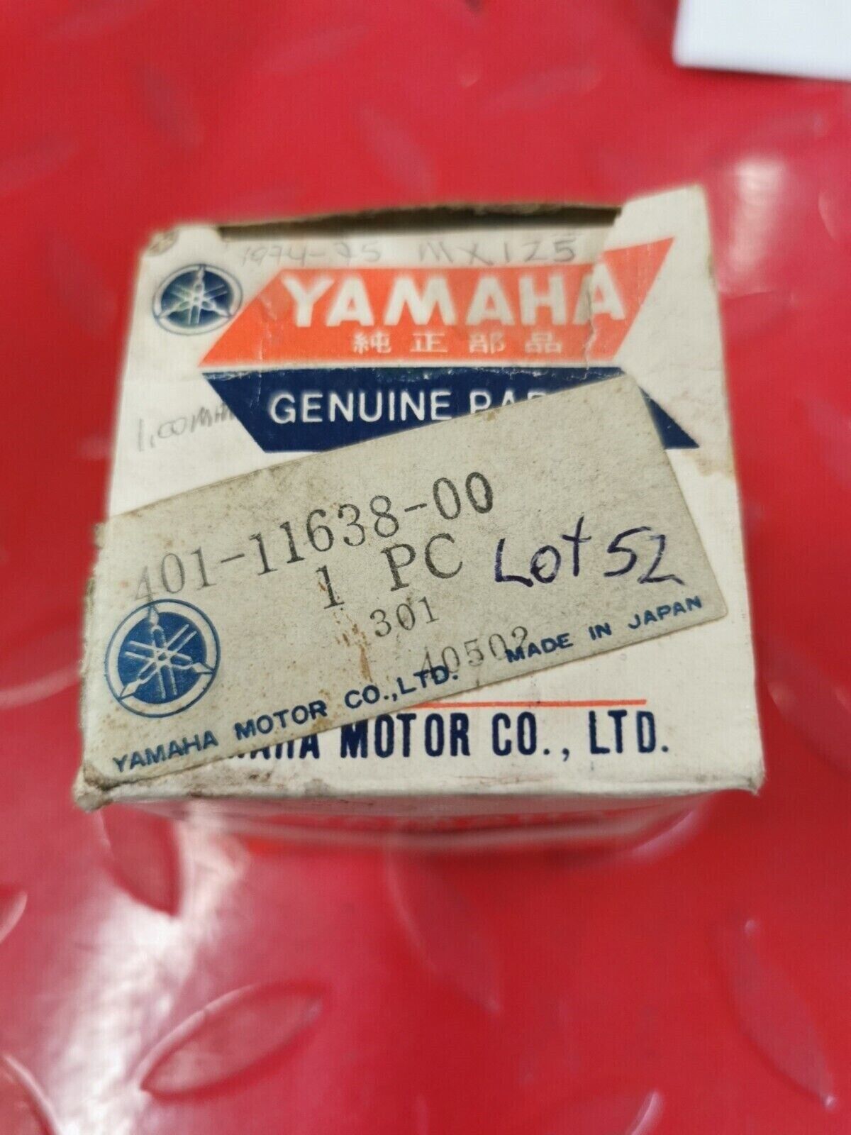 NOS YAMAHA MX125 1974 1975 PISTON 4 O/S 1.00 401-11638-00-00 Y50