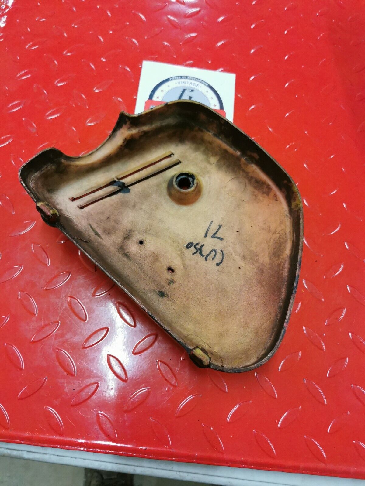 Honda CB350K3 CB350 1971 left side cover panel fairing 2