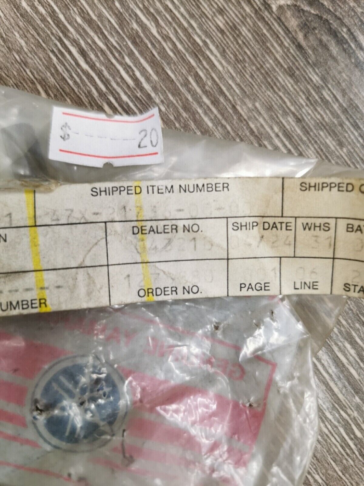 NOS YAMAHA Nut Plate 47X-21736-00 Y56