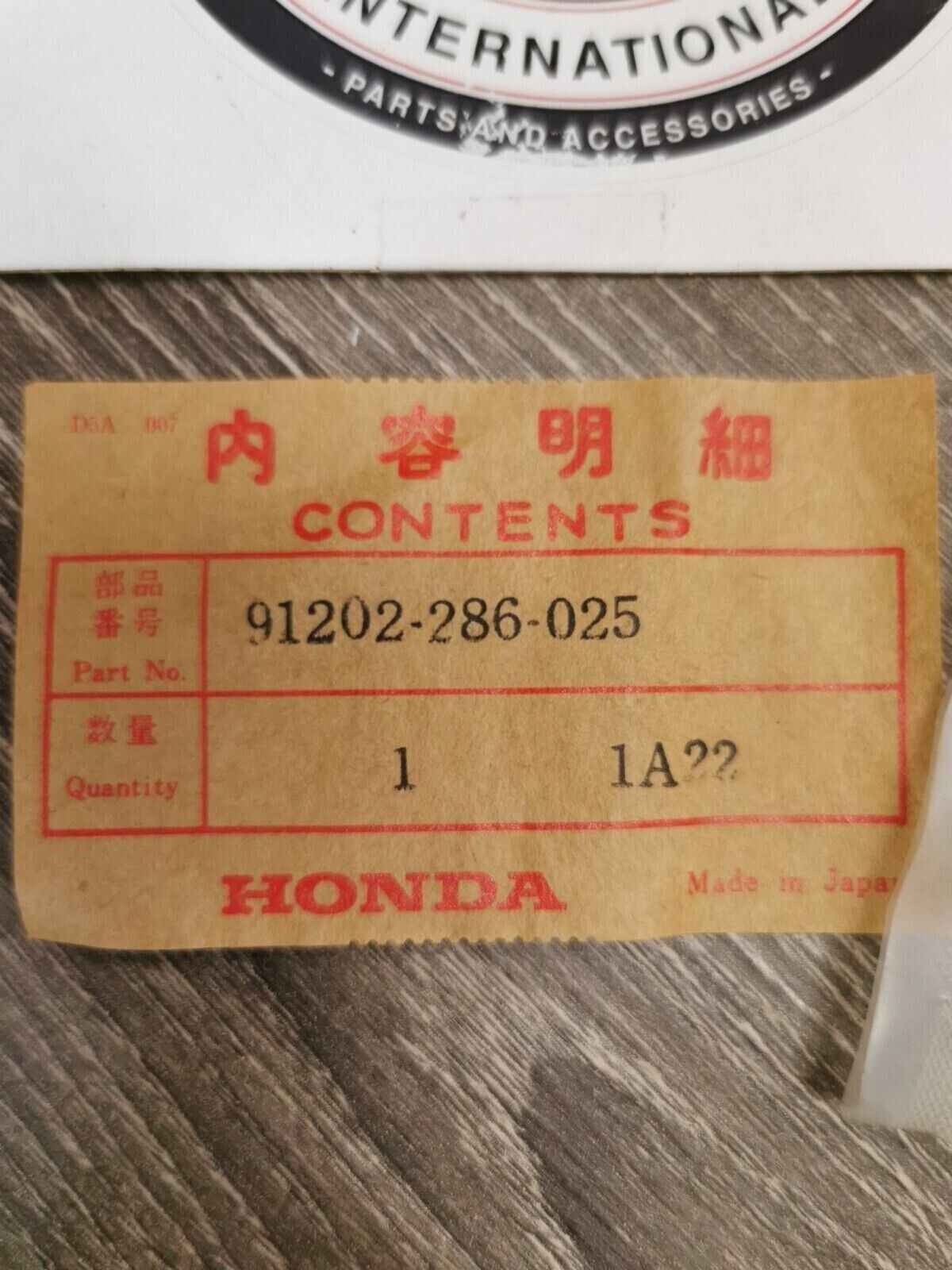 NOS HONDA CB360G CL360 SL350 1976 1977 OIL SEAL 22X35X5 91202-286-025 H50