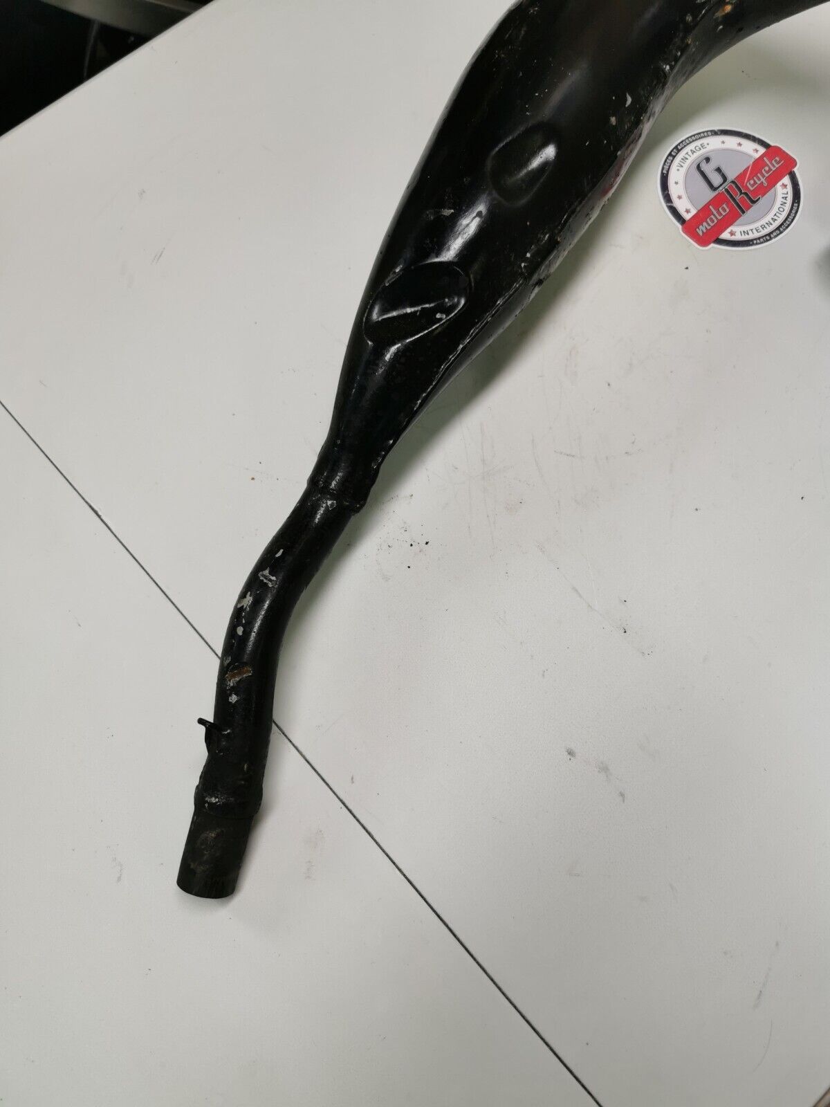 Suzuki PE175 1982 exhaust pipe header expansion chamber 1983 1984