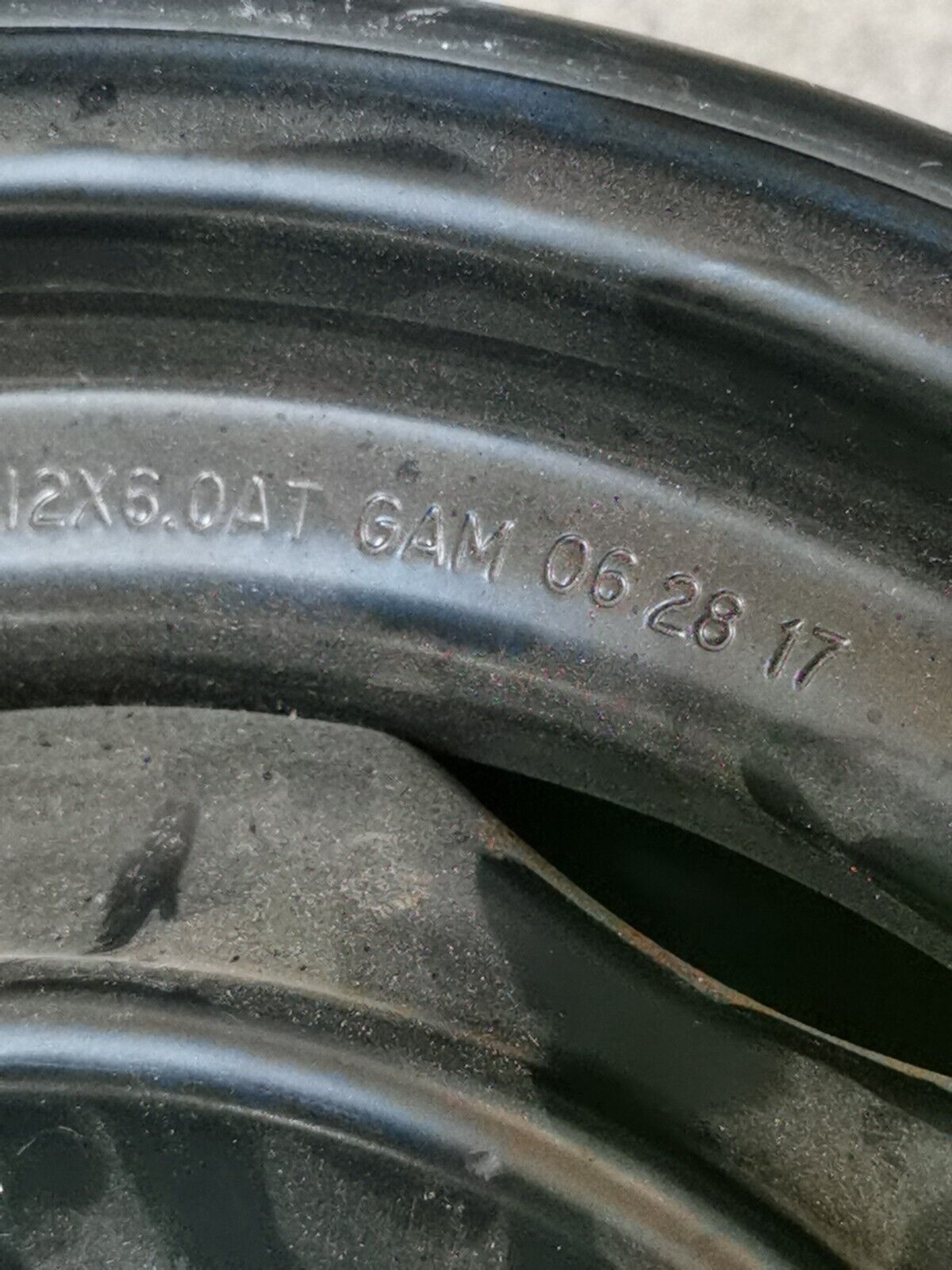 NOS YAMAHA 12X6 Rear Wheel Comp B16-F5180-00