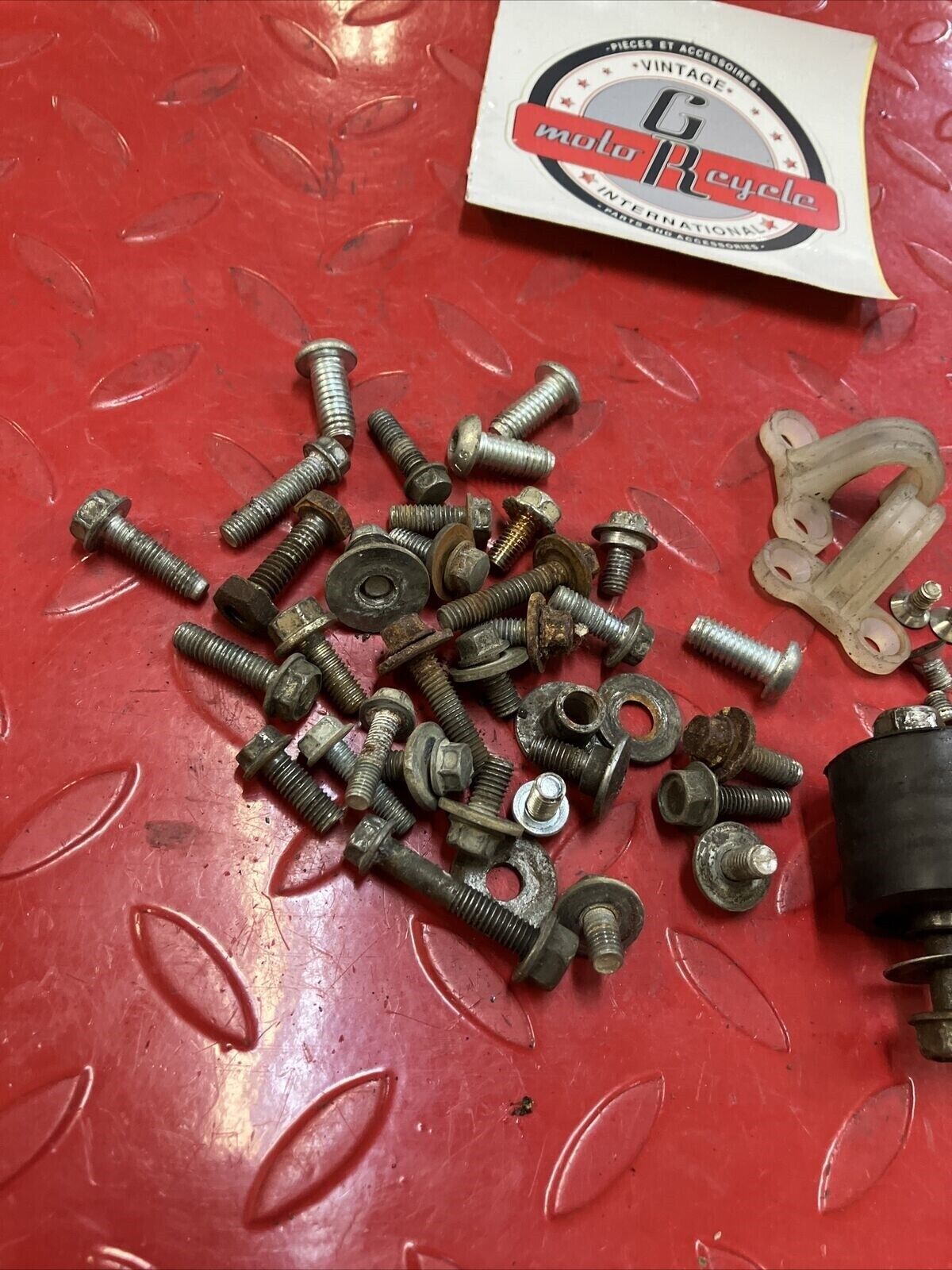 Kawasaki KX250 2001 frame bolt hardware misc lot chain roller hose clamp