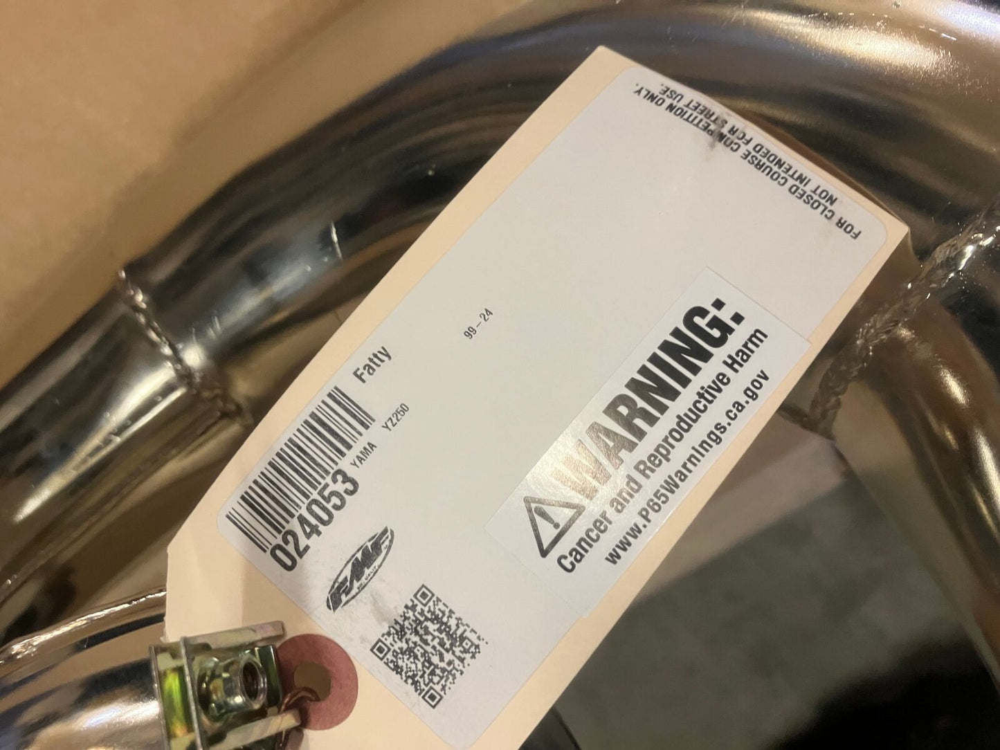 PARTS CANADA 1999 - 2025 YZ250 FATTY PIPE FMF 024053 1820-0172