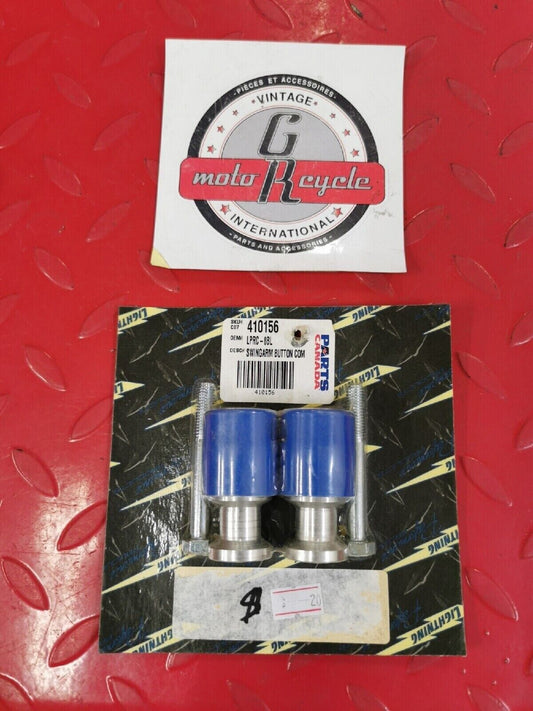 NOS  LIGHTNING    Swingarm Spools  BLUE       LPRC-8BL  J11