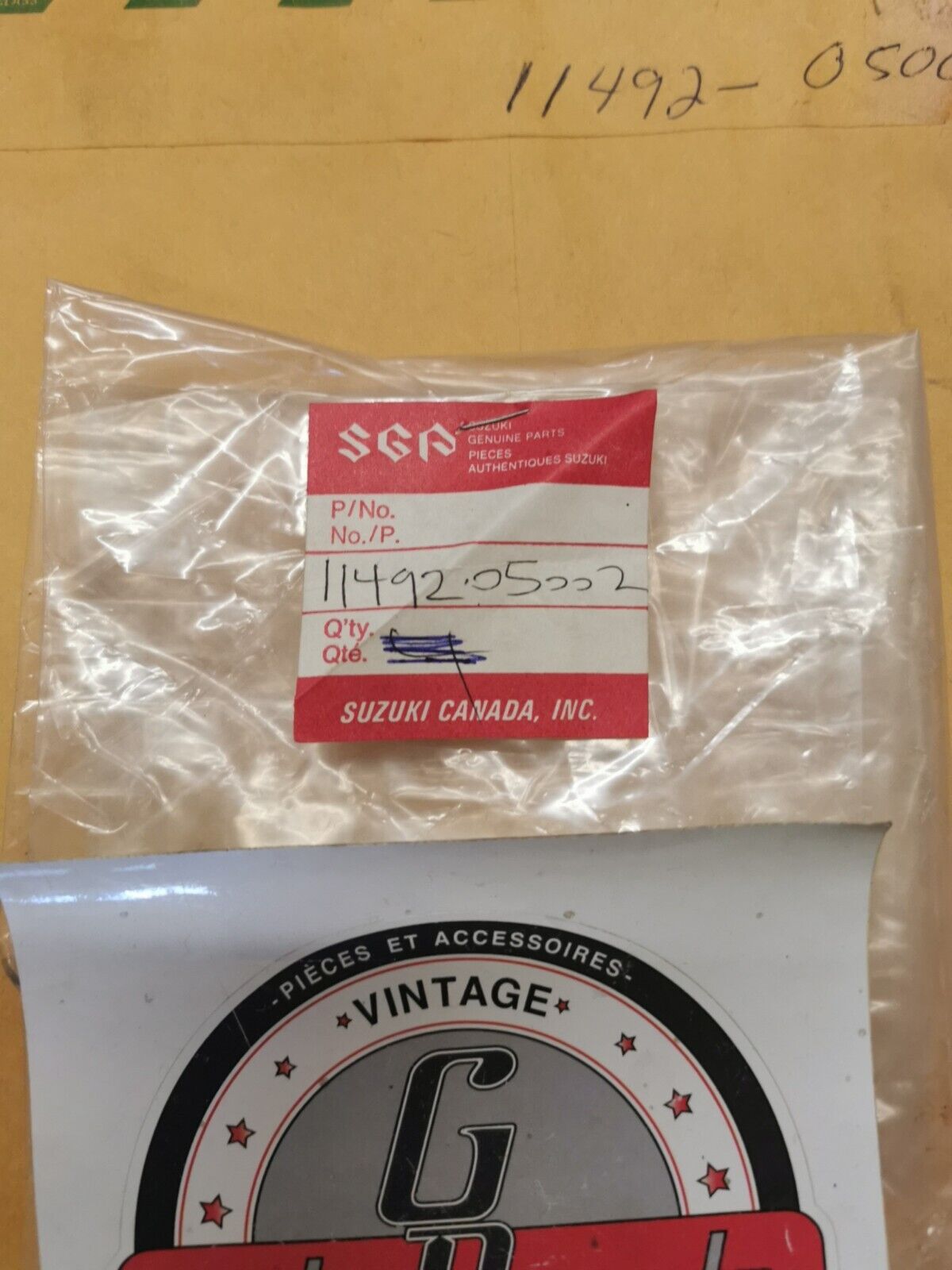 NOS Suzuki RV90 CARBURATOR COVER GASKET 11492-05002 S15