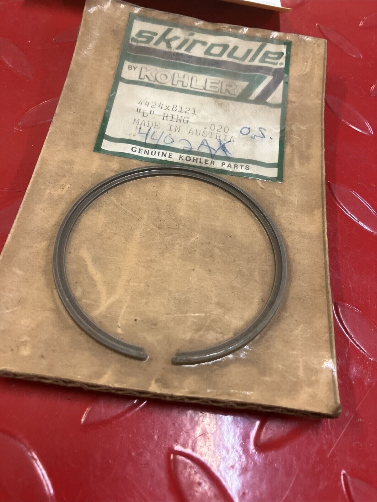 Nos Skiroule Kohler 440-2AX piston ring 4424x8121 4424-8121 S1